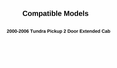 Movable Passenger Side Right Quarter Window Quarter Glass Compatible with Toyota Tundra Pickup Extended Cab 2000-2006 Models