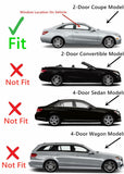 Tempered Passenger Right Side Door Window Door Glass Compatible with Mercedes Benz E350 E400 E550 2-Door Coupe 2010-2017 Models