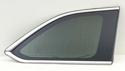 Passenger Right Side Quarter Window Quarter Glass Chrome Moulding Compatible with Toyota Highlander / Highlander Hybrid 2014-2019 Models