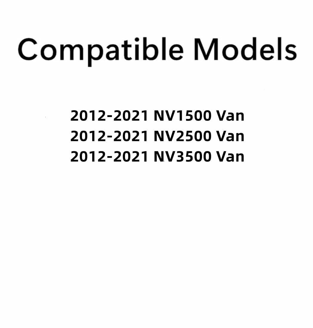 Heated Back Window Back Glass Passenger Right Side Compatible with Nissan NV1500 NV2500 NV3500 2012-2021 Models