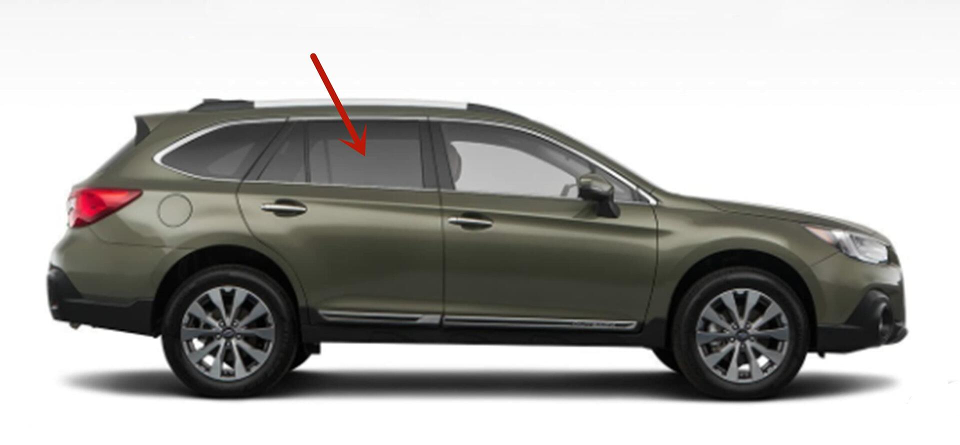 Passenger Right Side Rear Door Window Privacy Glass Compatible with Subaru Outback 2015-2019 Models