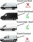 Heated Rear Back Window Back Glass Driver Left Side Compatible with Ford Transit 83.2" Low-Roof Van 2015-2026 Models (Not for Mid/High Roof Transit, or Transit Connect)