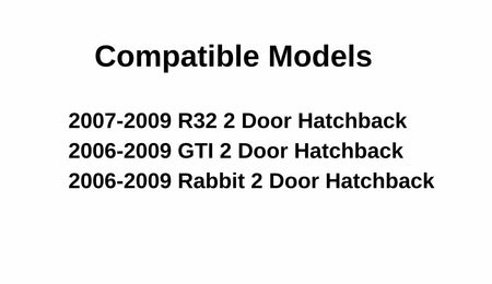 Driver Left Side Door Window Door Glass Compatible with Volkswagen R32 / GTI / Rabbit 2 Door Hatchback 2006-2009 Models