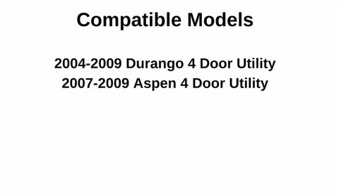 Passenger Right Side Rear Door Window Door Glass Compatible with Dodge Durango/Chrysler Aspen 2004-2009 Vehicle Models