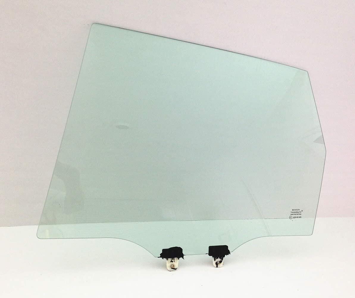 Driver Left Side Rear Door Window Door Glass Compatible with Honda Fit 2009-2014 Models