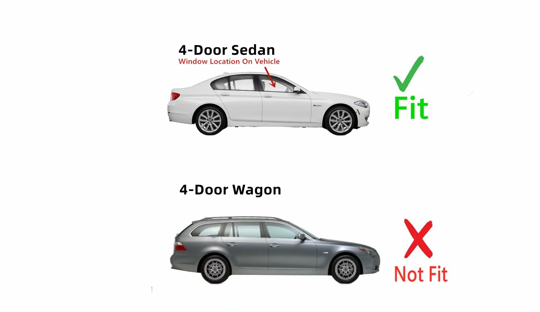 Passenger Right Side Front Door Window Door Glass Compatible with BMW 528i / 535d / 535i / 550i / M5 4 Door Sedan 2011-2016 Models