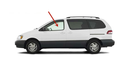 Driver Left Side Front Door Window Door Glass Compatible with Toyota Sienna 1998-2003 Models