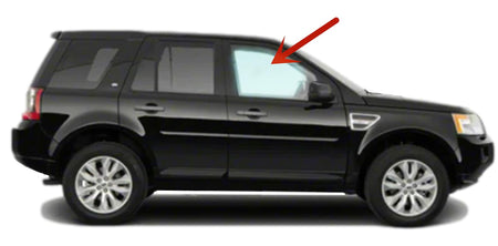 Passenger Right Side Front Door Window Door Glass Compatible with Land Rover LR2 2008-2015 Models