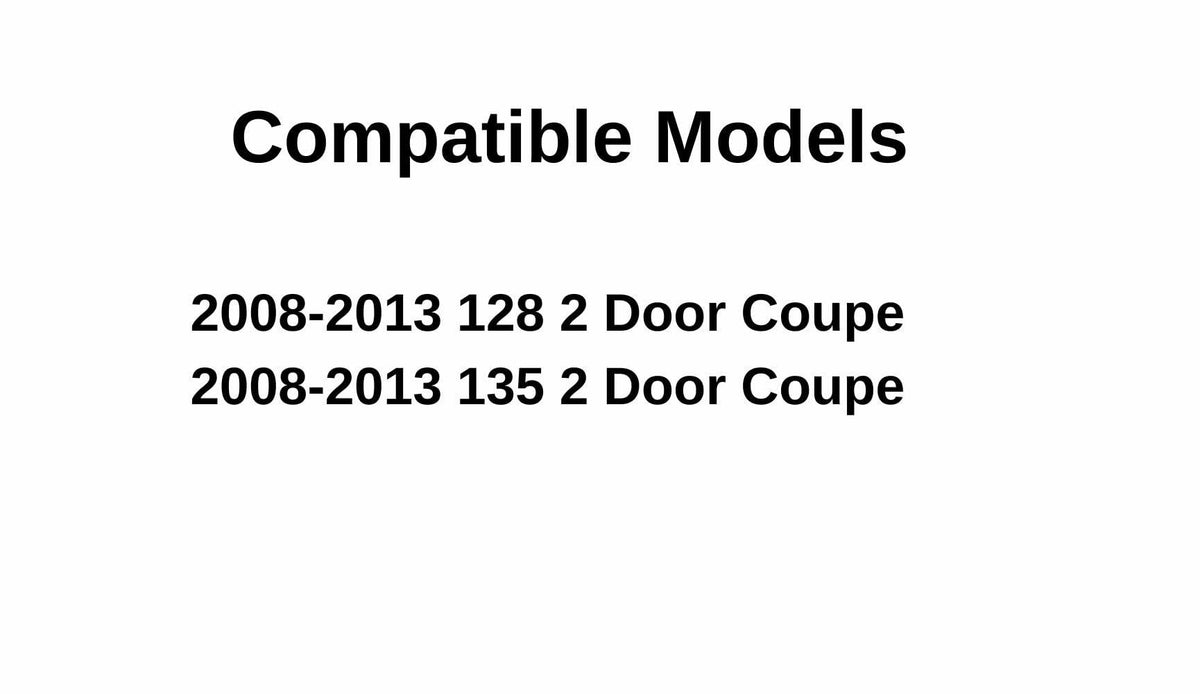 Driver Left Side Door Window Door Glass Compatible with BMW 128i 135i 2 Door Coupe 2008-2013 Models