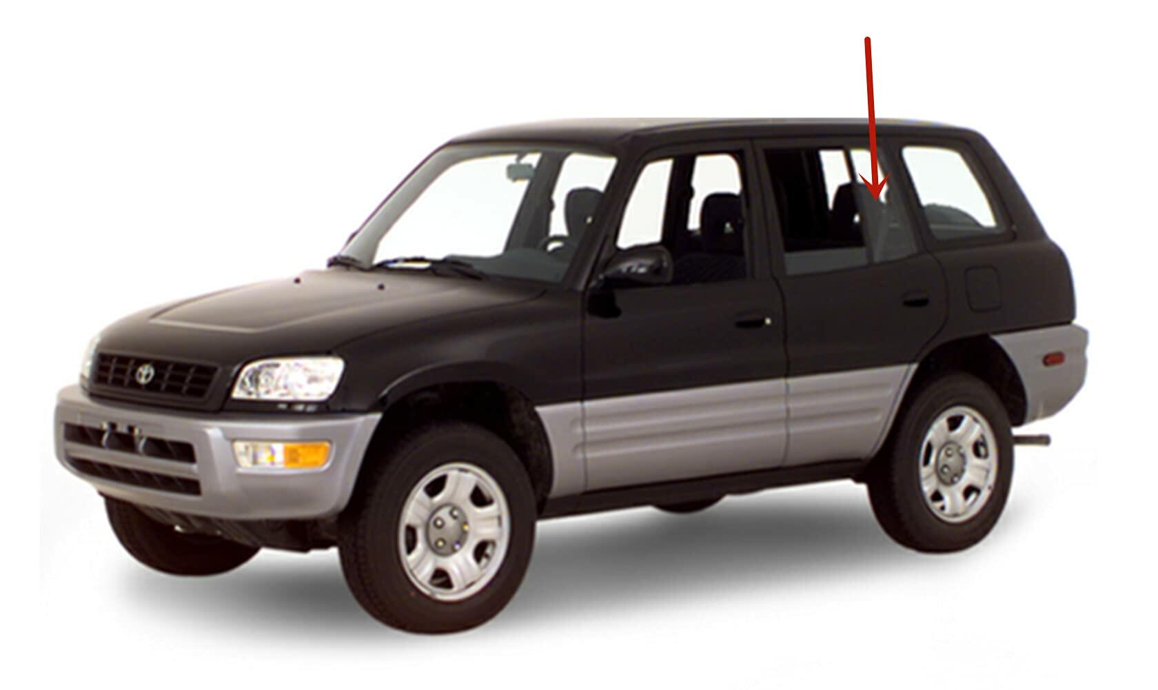 Driver Left Side Rear Vent Window Vent Glass Compatible with Toyota RAV4 1996-2000 4 Door Models