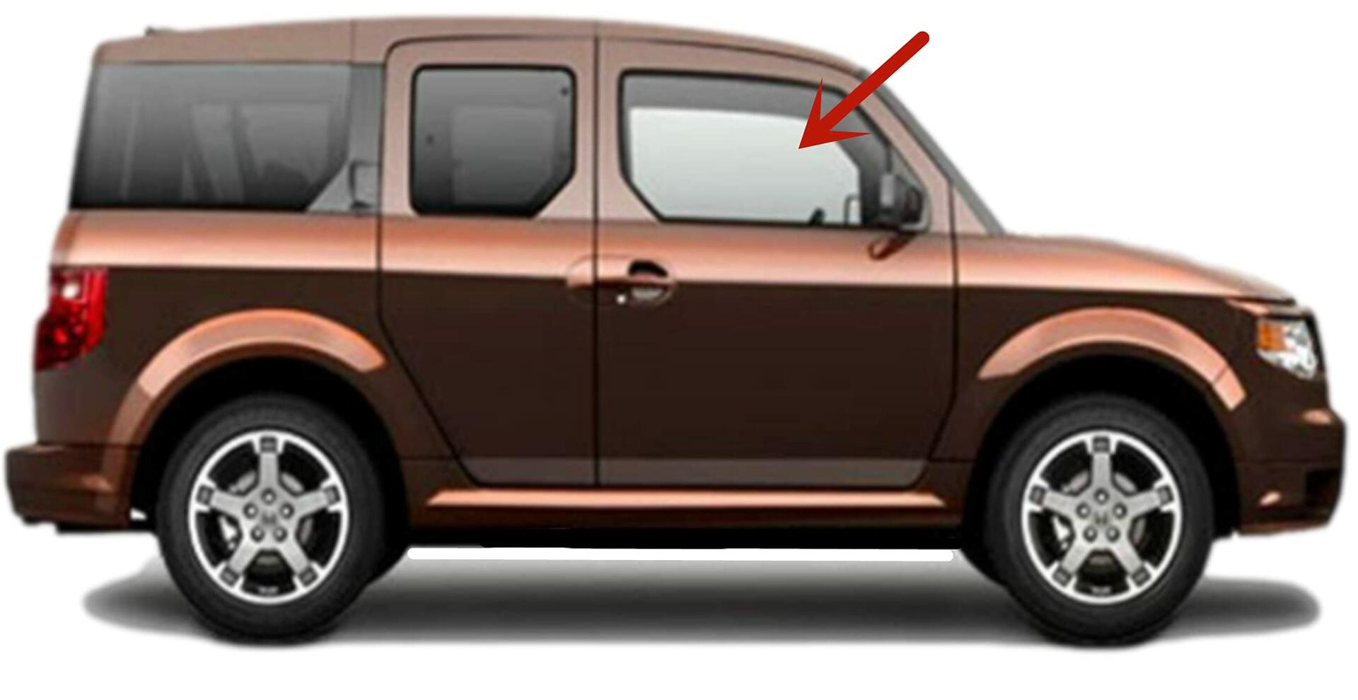 Passenger Right Side Front Door Window Door Glass Compatible with Honda Element 2003-2011 Models