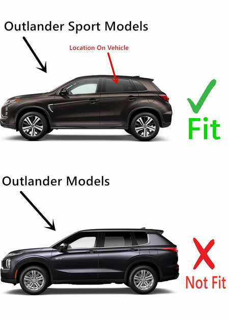 Driver Left Side Rear Door Window Door Glass Compatible with Mitsubishi Outlander Sport 2011-2025 Models