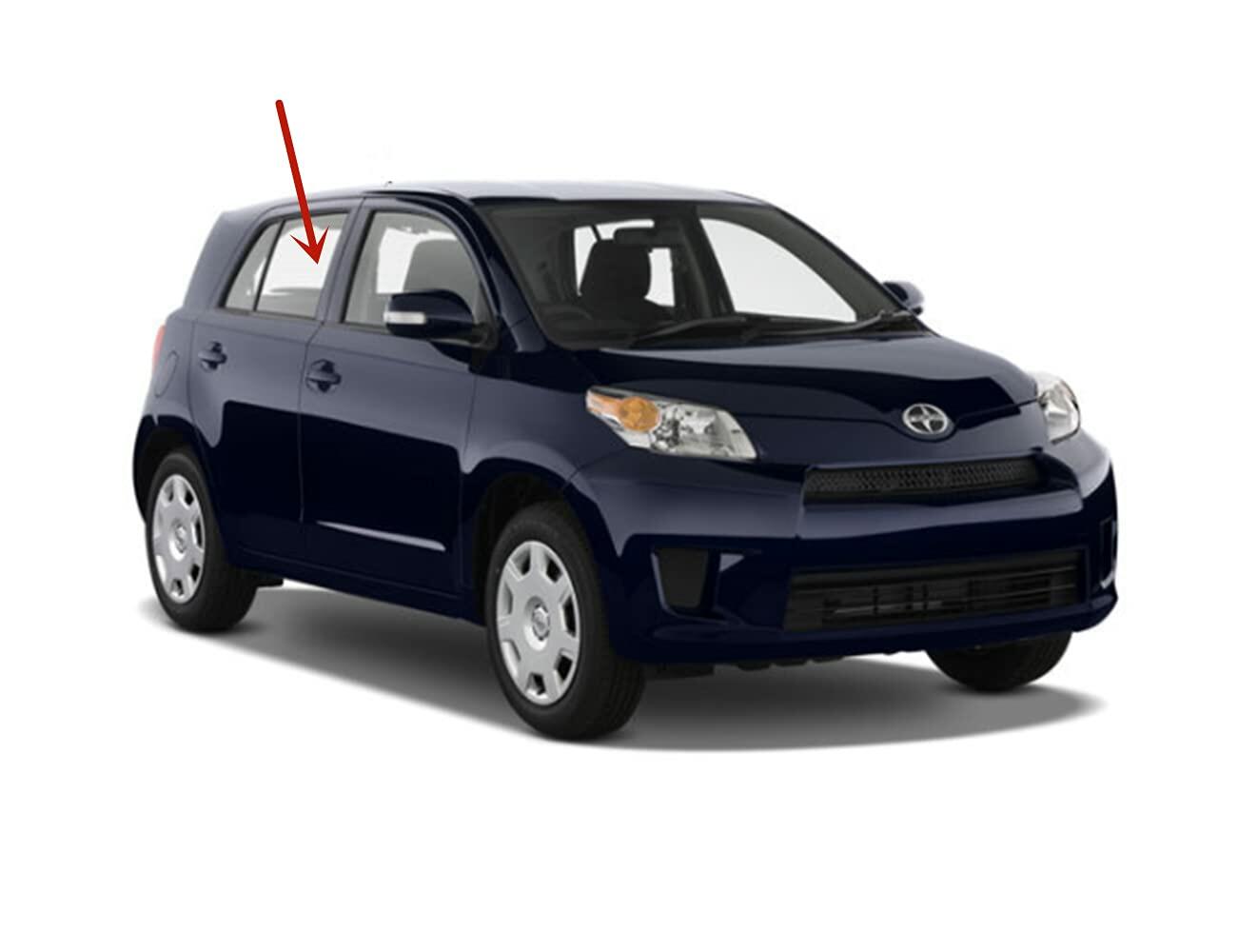 Passenger Right Side Rear Window Glass Compatible with Scion XD 4 Door Hatchback 2008-2014 Models