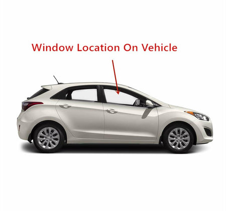 Passenger Right Side Front Door Window Door Glass Compatible with Hyundai Elantra GT 4 Door Hatchback 2013-2017 Models