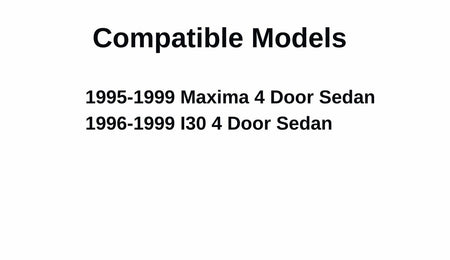 Passenger Right Side Front Door Window Door Glass Compatible with Nissan Maxima/Infiniti I30 1995-1999 Models