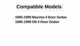 Passenger Right Side Front Door Window Door Glass Compatible with Nissan Maxima/Infiniti I30 1995-1999 Models