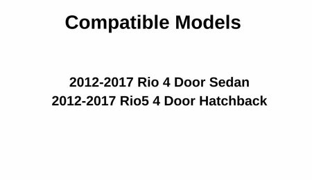 Driver Left Side Front Door Window Door Glass Compatible with Kia Rio Rio5 2012-2017 Models