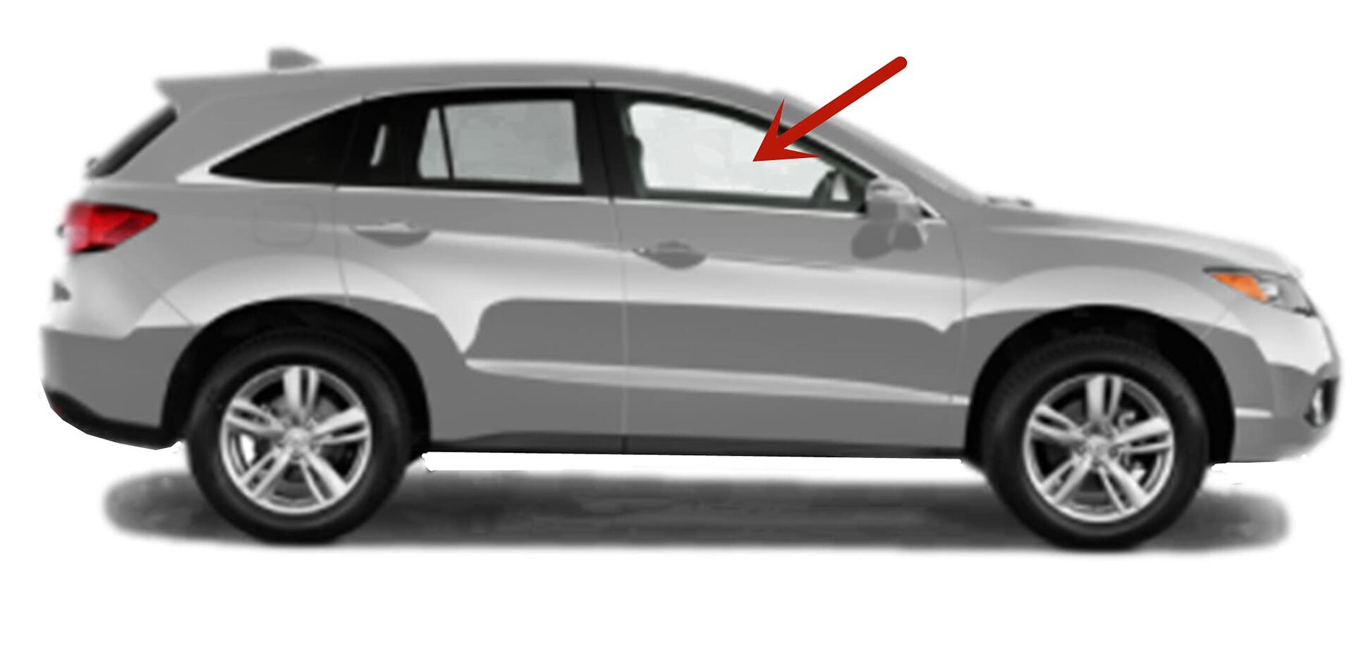 Passenger Right Side Front Door Window Door Glass Compatible with Acura RDX 2013-2018 Models