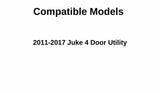 Driver Left Side Front Door Window Door Glass Compatible with Nissan Juke 2011-2017 Models