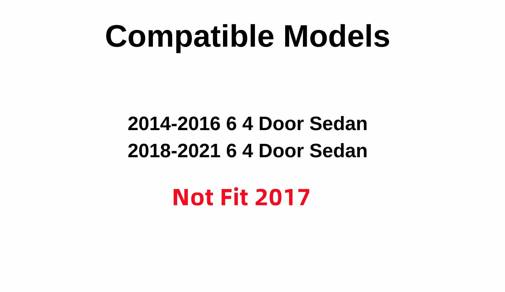 Tempered Driver Left Side Front Door Window Door Glass Compatible with Mazda 6 2014-2016 & 2018-2021 Models