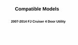 Passenger Right Side Rear Access Door Window Door Glass Compatible with Toyota FJ Cruiser 2007-2014 Models