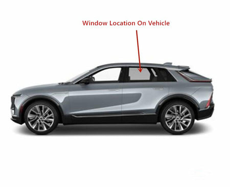 Tempered Driver Left Side Rear Door Window Door Glass Compatible with Cadillac Lyriq 2023-2025 Models