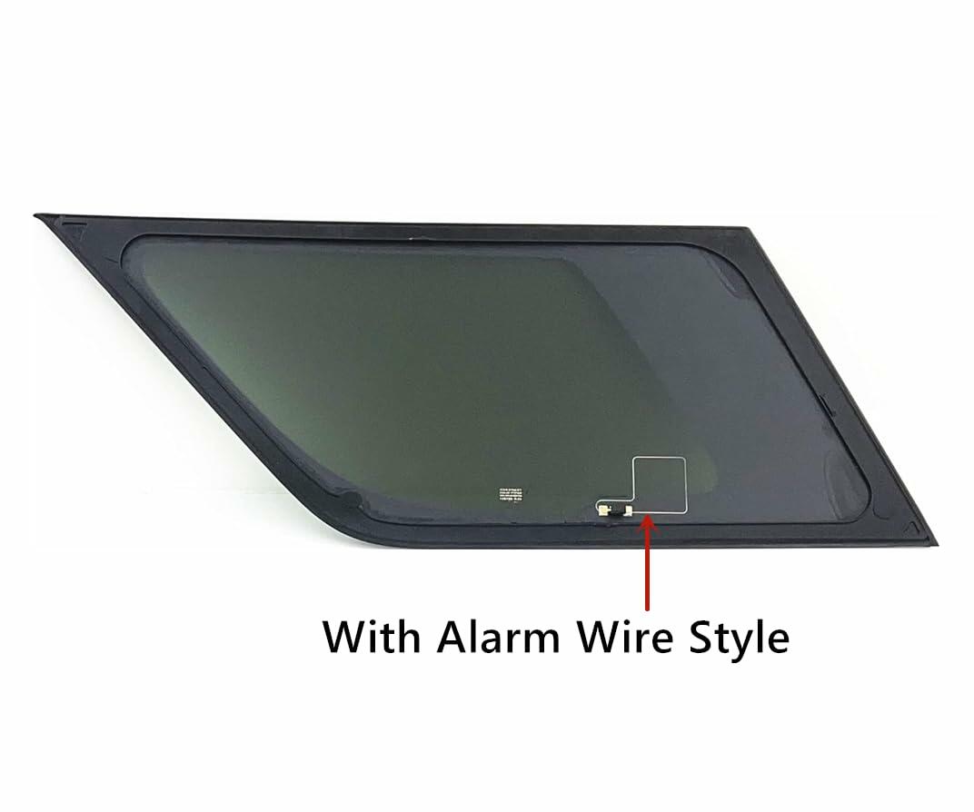 Passenger Right Side Quarter Window Quarter Glass With Alarm Wire Compatible with Chevrolet Tahoe /GMC Yukon 2021-2026 Models (Not For Yukon XL)