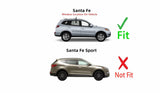 Passenger Right Side Rear Door Window Door Glass Compatible with Hyundai Santa Fe 2007-2012 Models