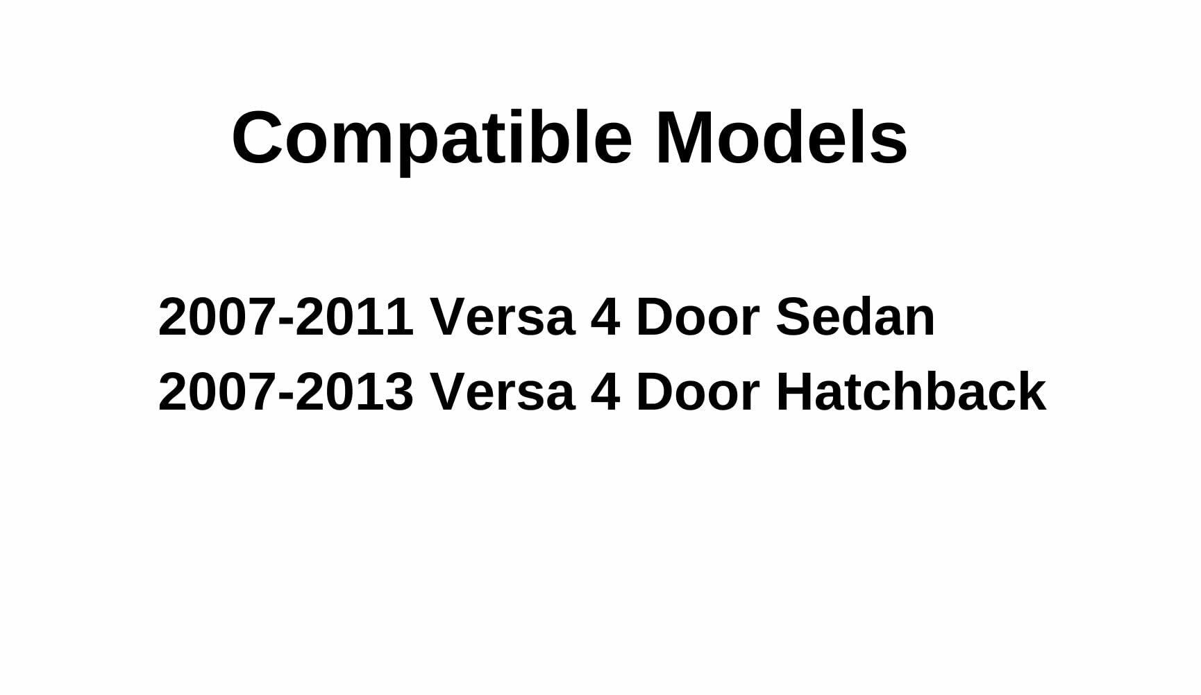 Passenger Right Rear Door Window Door Glass Compatible with Nissan Versa 4 Door Hatchback 2007-2013 Models / Versa 4 Door Sedan 2007-2011 Models