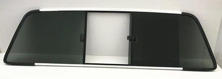 OEM Sliding Back Window Glass Back Slider Compatible with Ford F250/F250HD/F350/F450/F550/F650/F750 1999-2007 Models W/ New Gasket