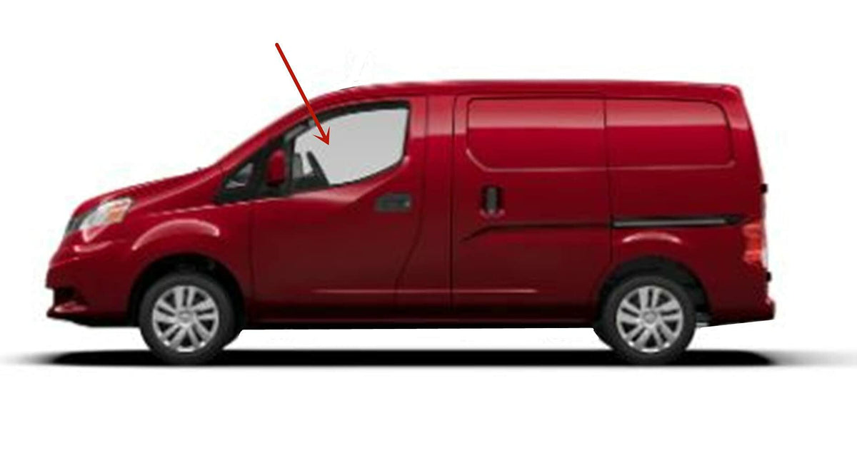 Driver Left Side Front Door Window Door Glass Compatible with Chevrolet City Express 2014-2018 Models/Nissan NV200 2013-2021 Models