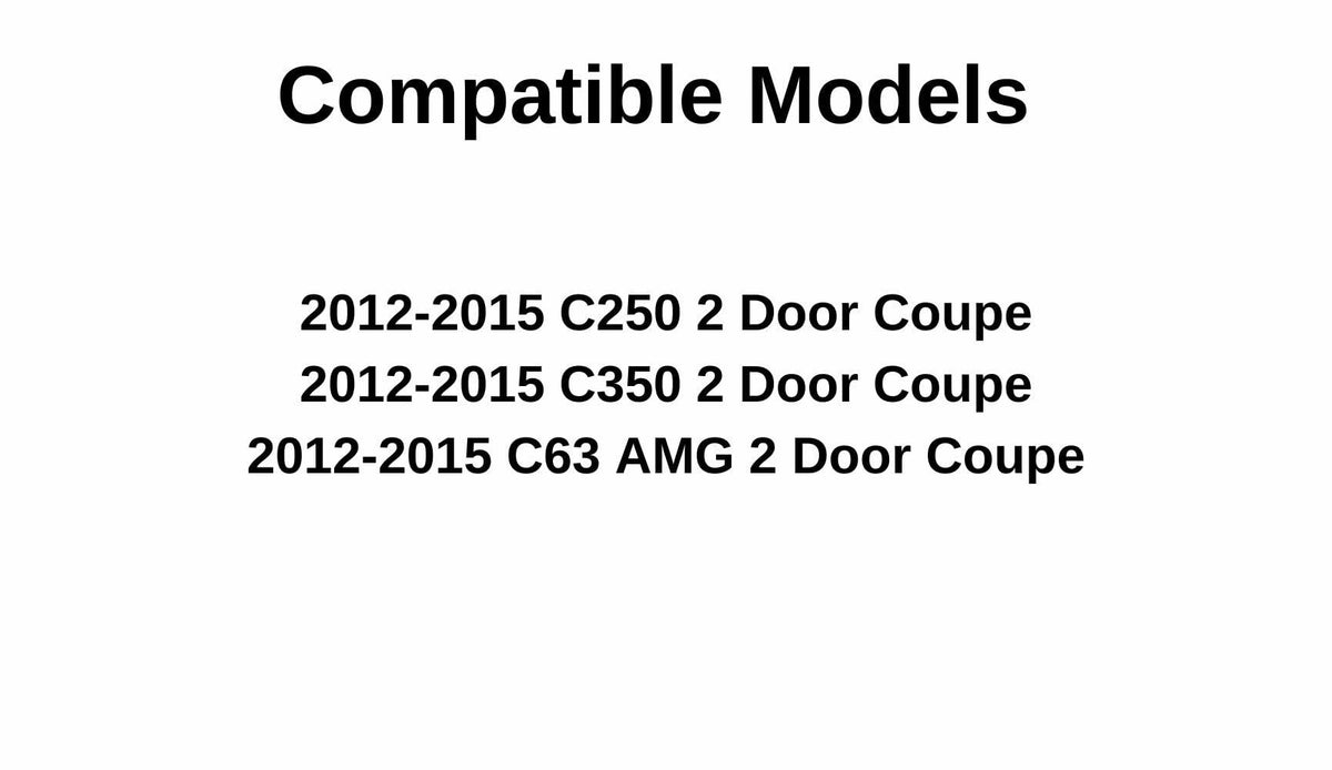 Passenger Right Side Door Window Door Glass Compatible with Mercedes Benz C250 / C350 / C63AMG 2 Door Coupe 2012-2015 Models