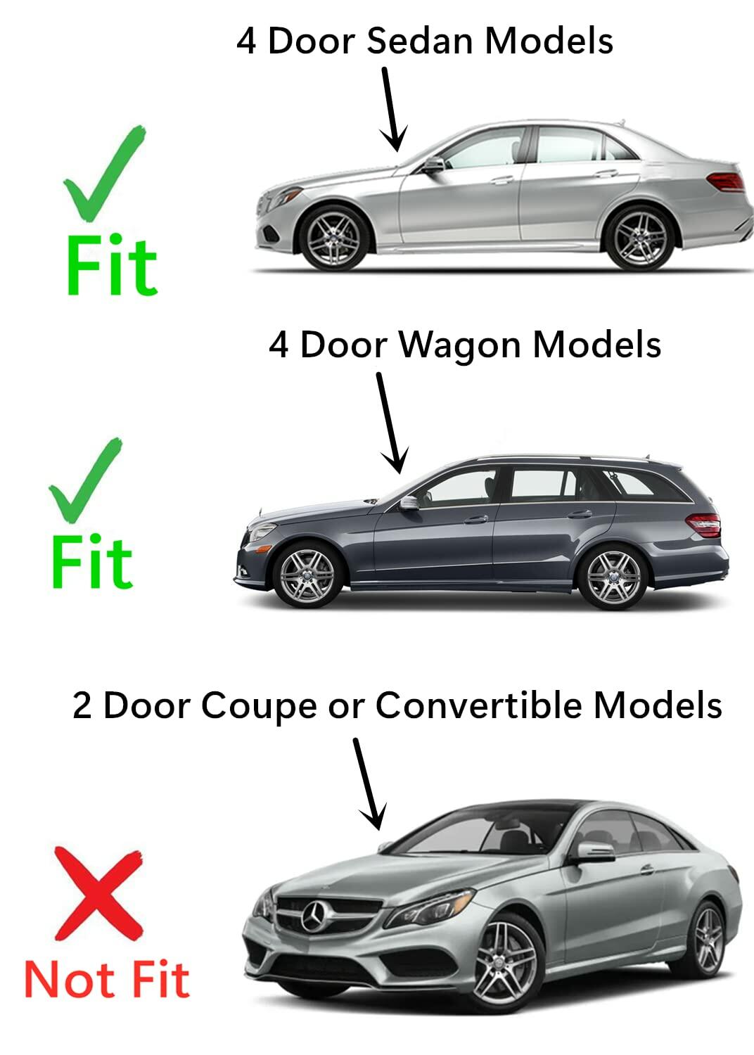 Tempered Driver Left Side Front Door Window Door Glass Compatible with Mercedes Benz E250/E350/E400/E550/E63AMG 4 Door Sedan/Wagon 2010-2016 Models