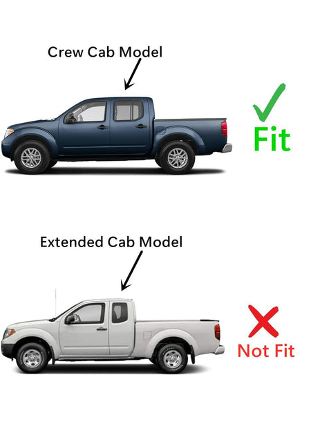 Driver Left Side Rear Door Window Door Glass Compatible with Nissan Frontier Pickup 2005-2021 4 Door Crew Cab Models