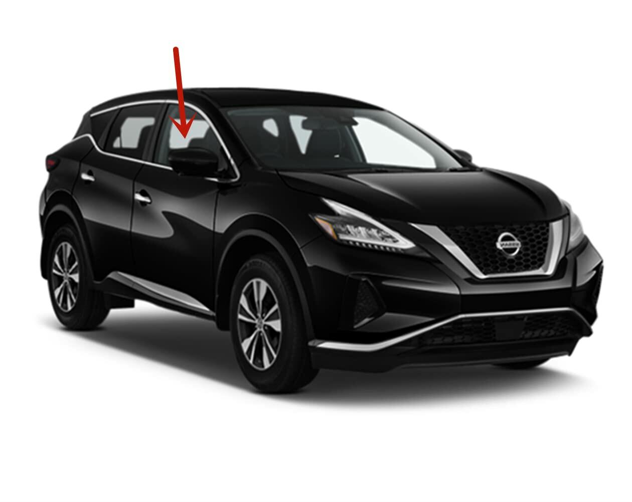 Laminated Passenger Right Side Front Door Window Door Glass Compatible with Nissan Murano 2018-2024 Models