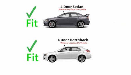 Driver Left Side Front Door Window Door Glass Compatible with Mitsubishi Lancer 2008-2018 Models