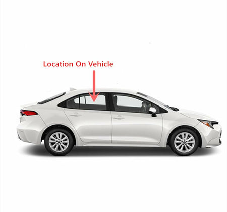 Passenger Right Side Rear Door Window Door Glass Compatible with Toyota Corolla 4 Door Sedan 2020-2026 Models