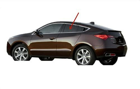 Driver Left Side Rear Door Window Door Glass Compatible with Acura ZDX 2010-2013 Models