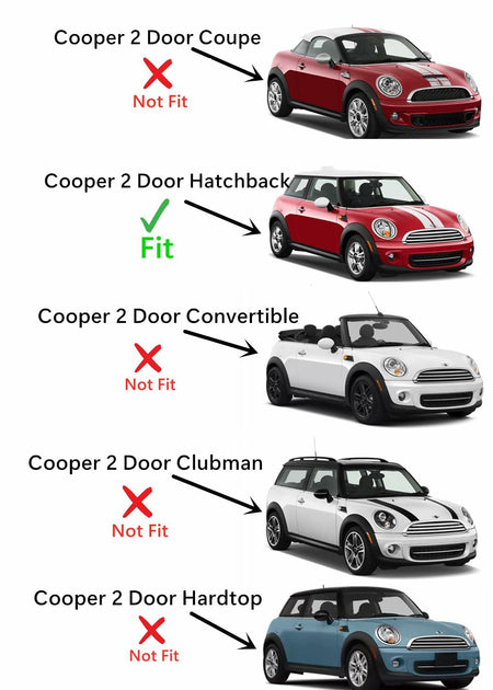 Passenger Right Side Quarter Window Quarter Glass Compatible with Mini Cooper 2-Door Hatchback 2007-2015 Models (Not For Clubman)