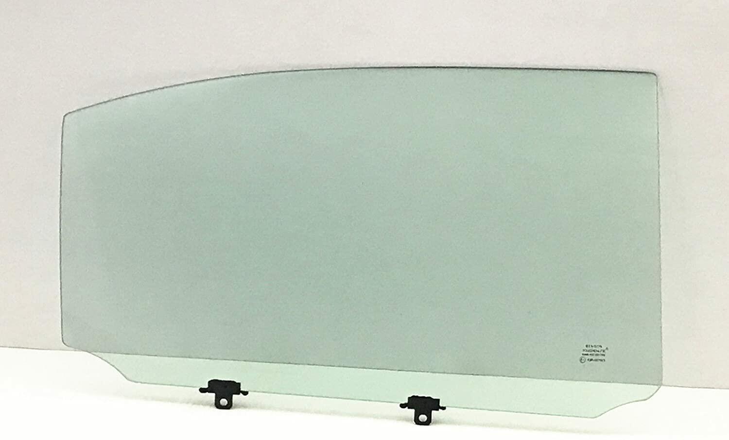 Passenger Right Side Rear Door Window Door Glass W/ 2x5mm Clip Compatible with Lexus LS460 2007-2017 Models (Not for LS460 L)