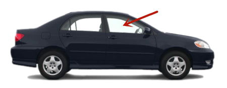 Passenger Right Side Front Door Window Door Glass Compatible with Toyota Corolla 4 Door Sedan 2003-2008 Models