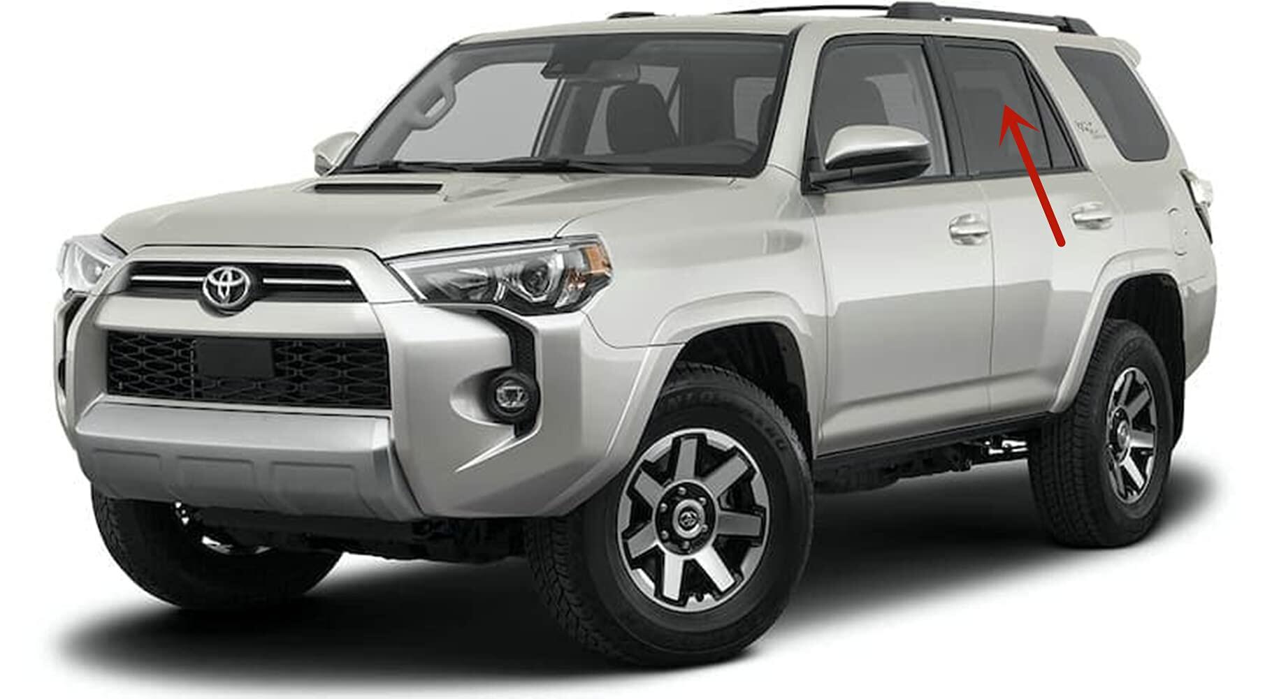 Privacy Driver Left Side Rear Door Window Glass Compatible with Toyota 4Runner 2010-2024 Models"