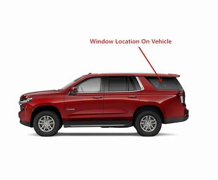Driver Left Side Quarter Window Quarter Glass Compatible with Chevrolet Tahoe / GMC Yukon 2021-2026 Models (Not For Yukon XL)