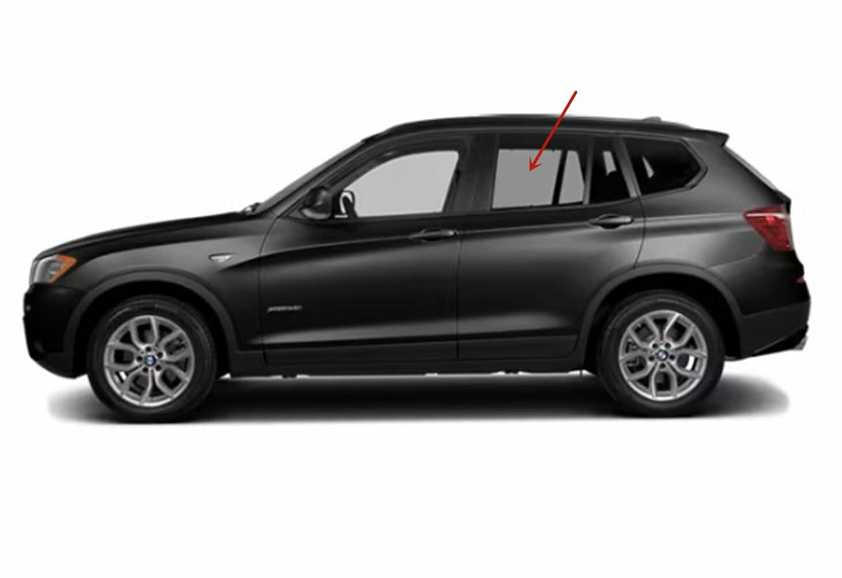 Privacy Driver Left Side Rear Door Window Door Glass Compatible with BMW X3 2013-2017 Models