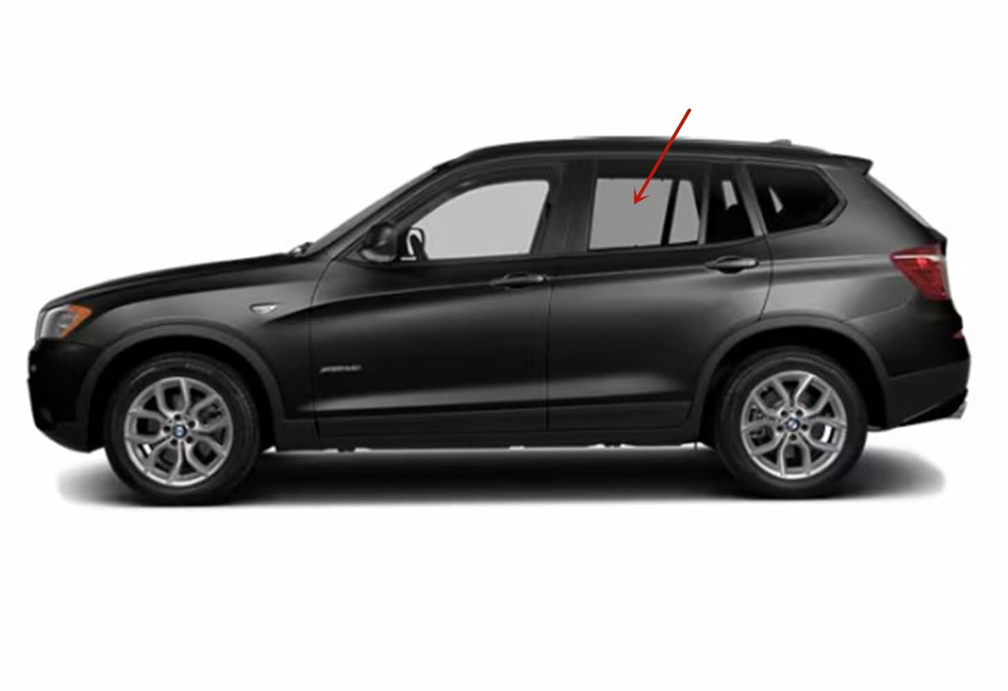 Privacy Driver Left Side Rear Door Window Door Glass Compatible with BMW X3 2013-2017 Models