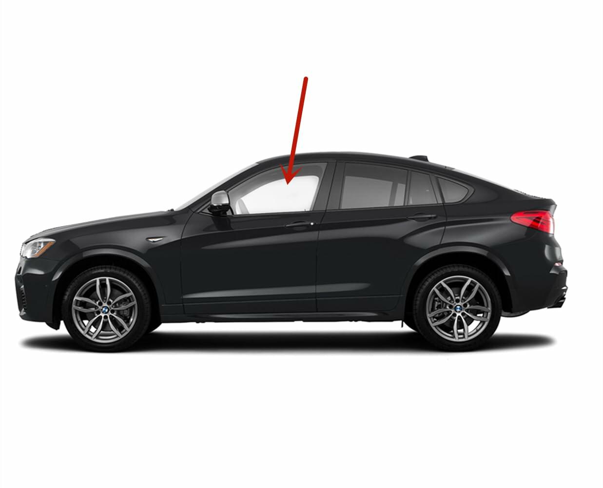 Tempered Driver Left Side Front Door Window Door Glass Compatible with BMW X4 2015-2018 Models / X4 M40i 2016-2018 Models