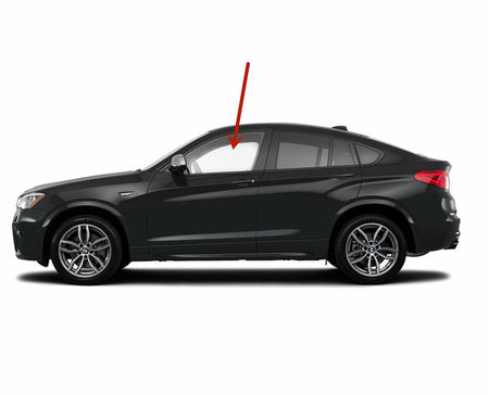 Tempered Driver Left Side Front Door Window Door Glass Compatible with BMW X4 2015-2018 Models / X4 M40i 2016-2018 Models