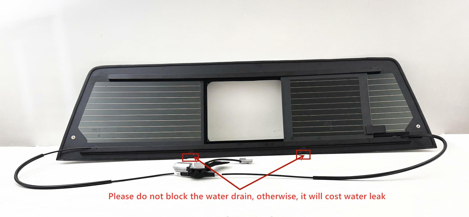 W/Motor Heated Sliding Back Window Glass Back Power Slider Compatible with Ram Pickup 2013-2018 1500 / 2019-2024 1500Classic / 2013-2026 2500 3500 4500 5500 Models