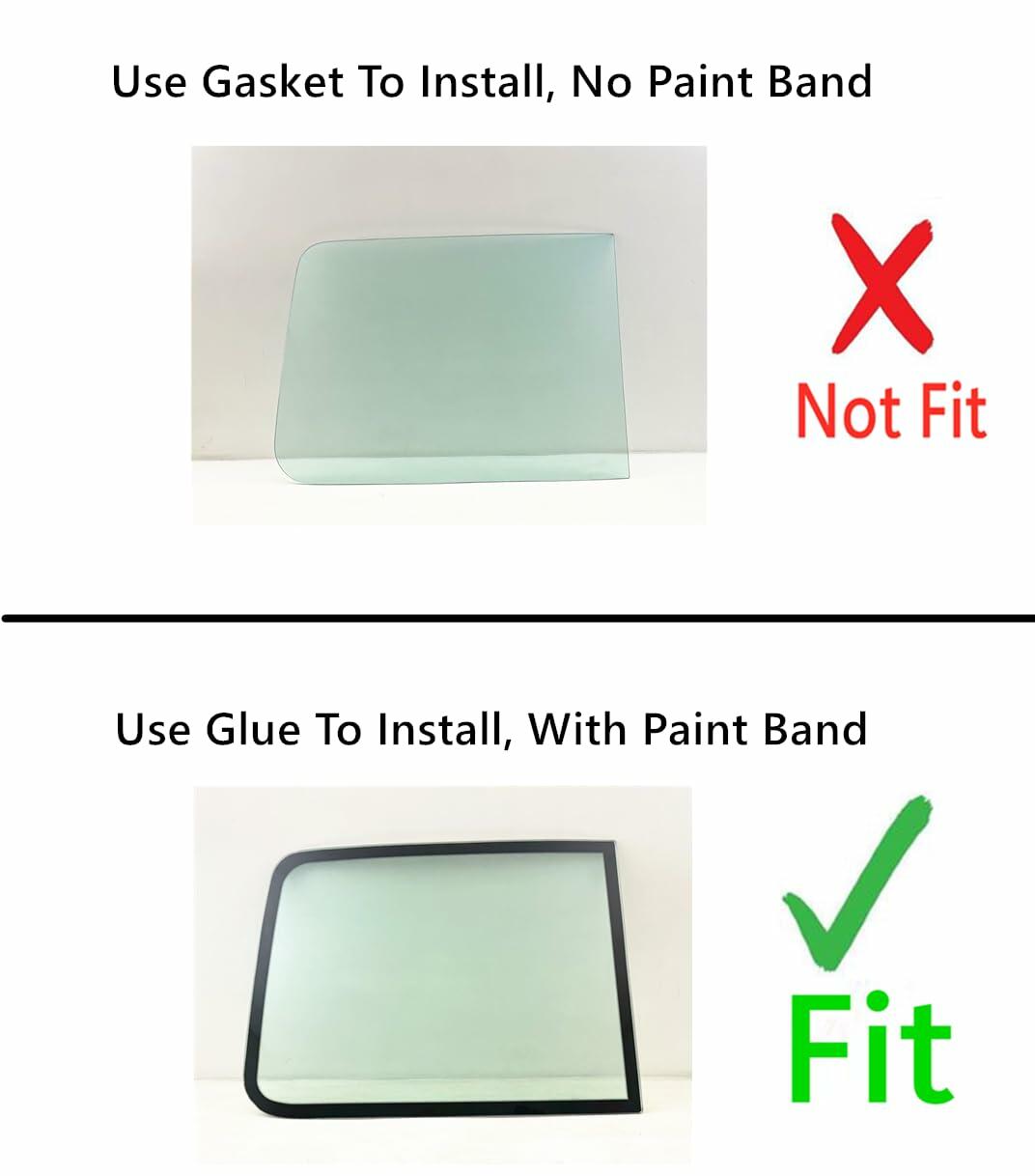 Laminated Passenger Right Side Front Windshield Window Glass Compatible with Western Star Constellation Series Conventional Cab 2001-2022 Models