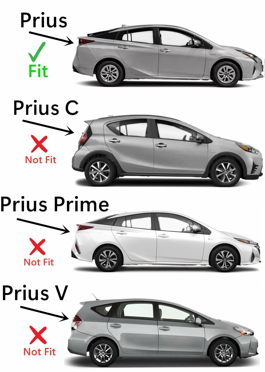 Passenger Right Side Front Vent Window Vent Glass Compatible with Toyota Prius 2016-2022 Models